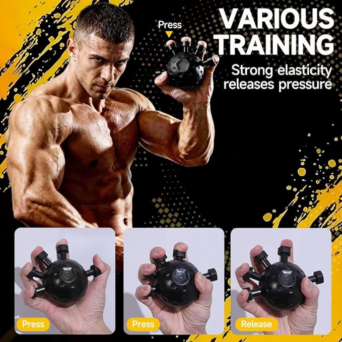 Hand Grip Strengthener,Ultimate Finger Exerciser Strength Trainer Exercise Ball Hand Strengthener Hand Balls Workout Equipment for Men & Women - CL-RI-1843