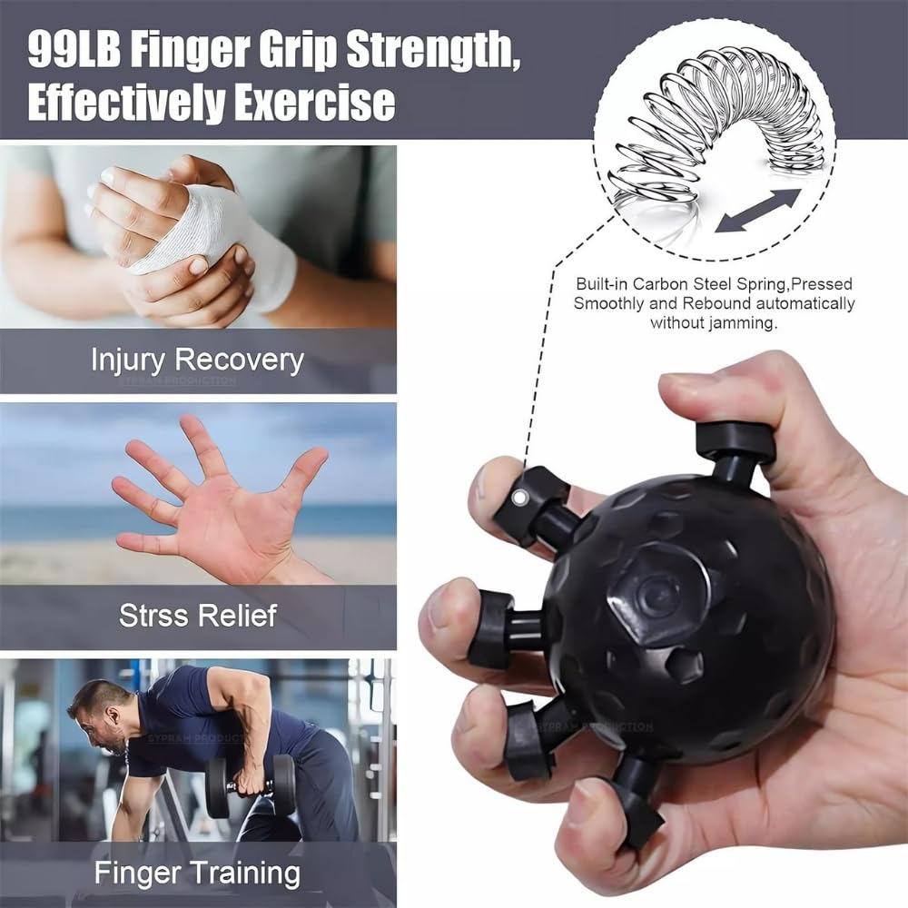 Hand Grip Strengthener,Ultimate Finger Exerciser Strength Trainer Exercise Ball Hand Strengthener Hand Balls Workout Equipment for Men & Women - CL-RI-1843